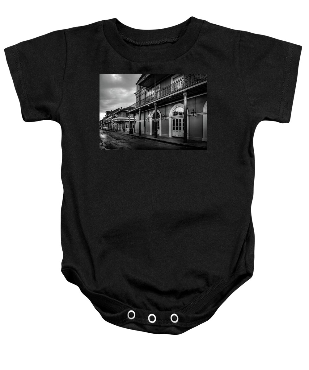 Fine Art New Orleans Baby Onesie featuring the photograph Napoleon's Itch In Black and White by Greg and Chrystal Mimbs