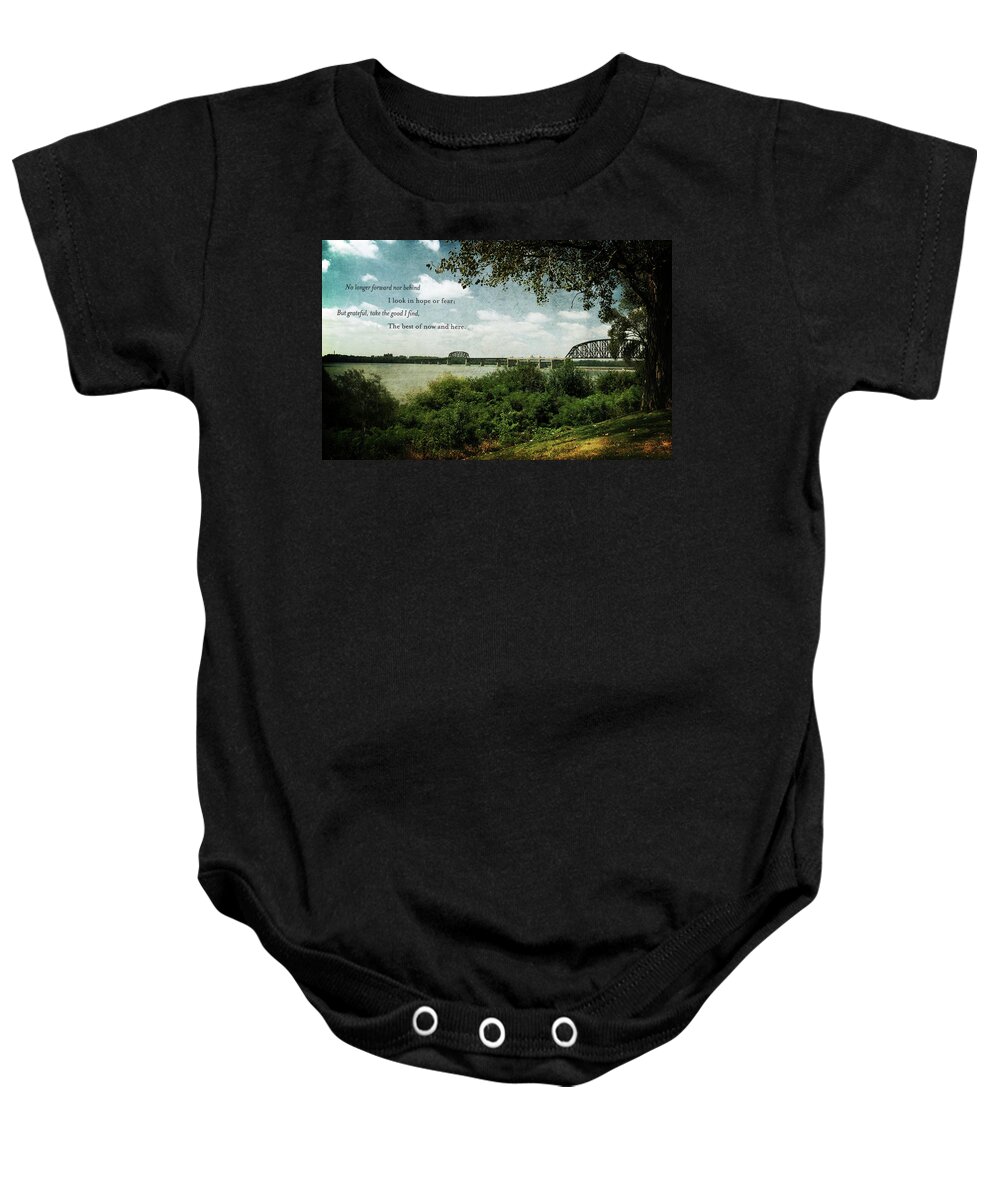 Tree Baby Onesie featuring the digital art Natures Poetry by Amber Flowers