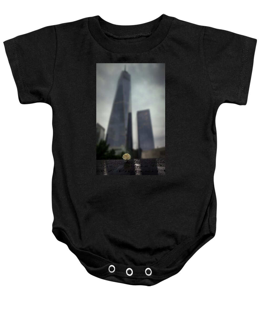 9/11 New York Baby Onesie featuring the photograph Never Forget by Ryan Smith