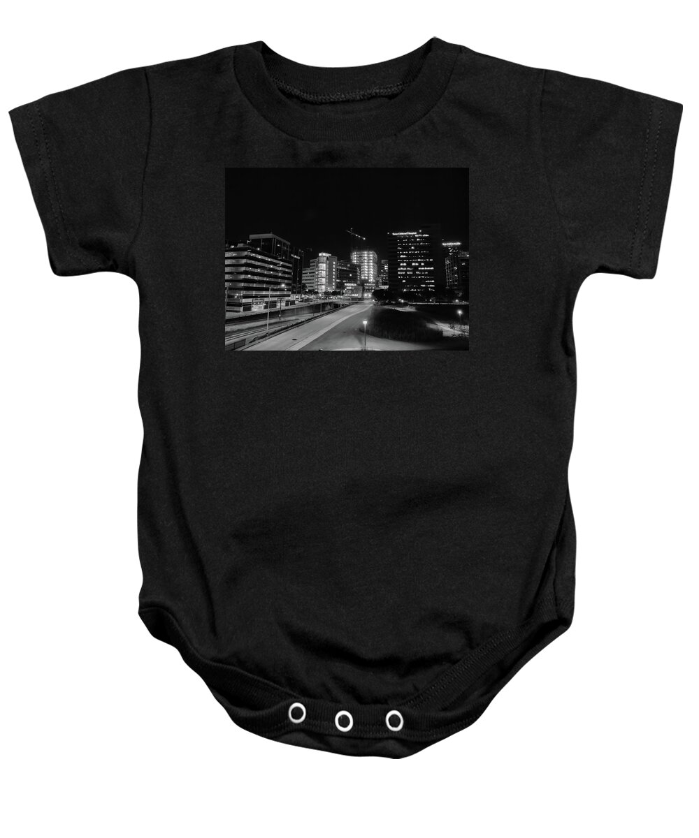 Texas Medical Center Baby Onesie featuring the photograph Night In the Medical Center by Joshua House