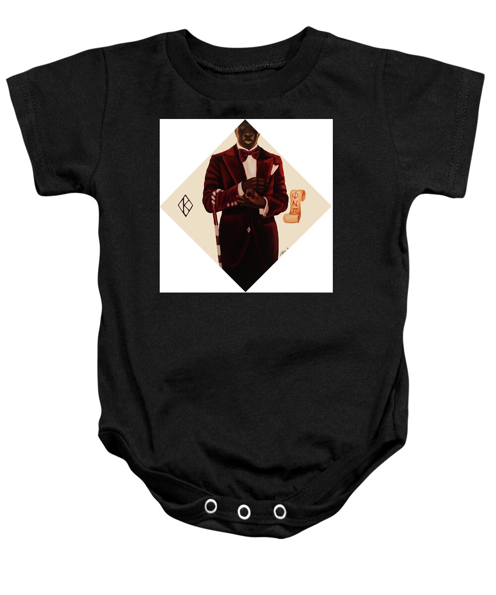 Nupe Baby Onesie featuring the painting Nupe by Jerome White