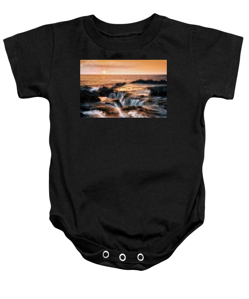 Ocean Baby Onesie featuring the photograph Ocean Escape by Nicki Frates