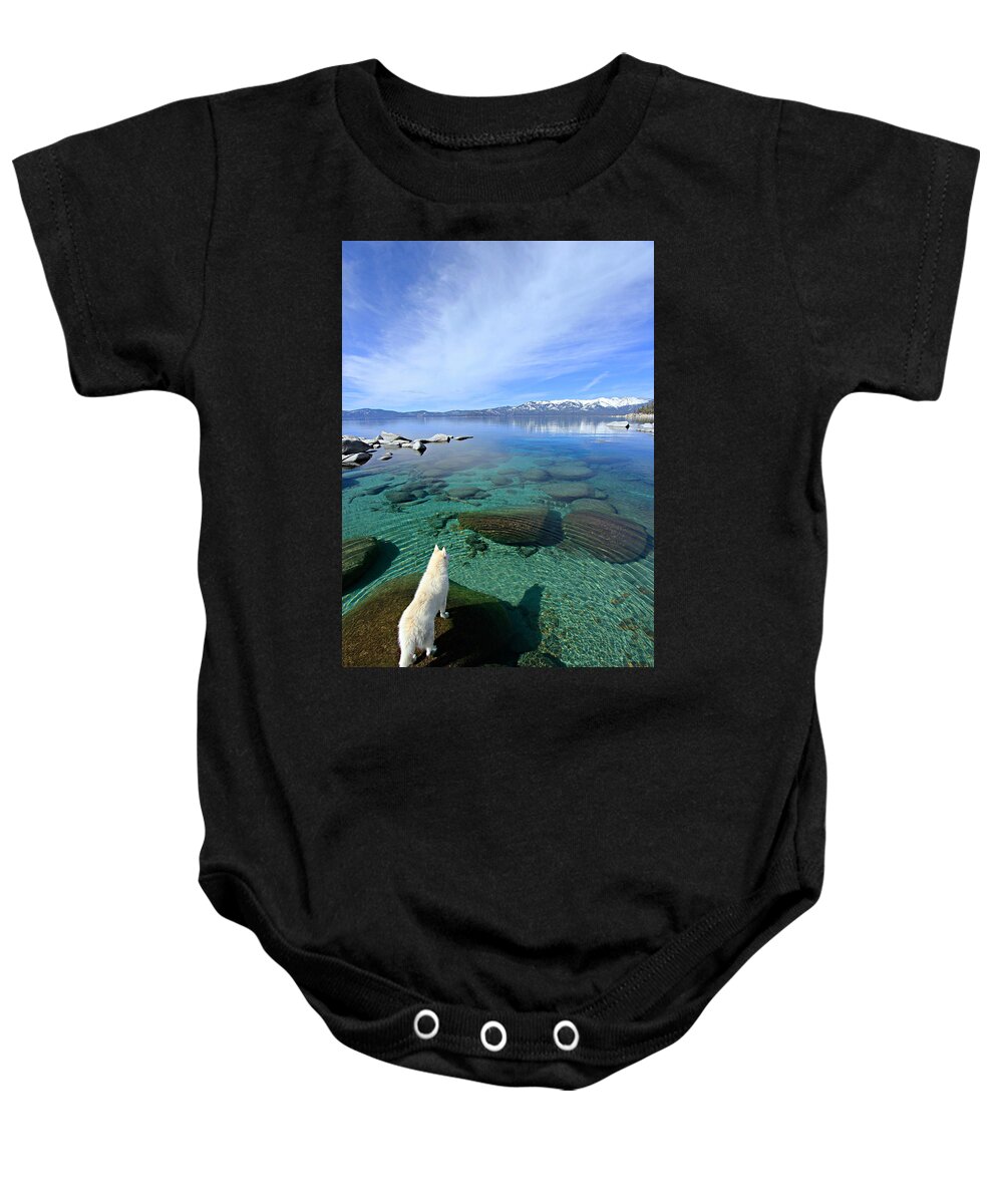 Lake Tahoe Baby Onesie featuring the photograph On A Clear Day You Can See Forever by Sean Sarsfield
