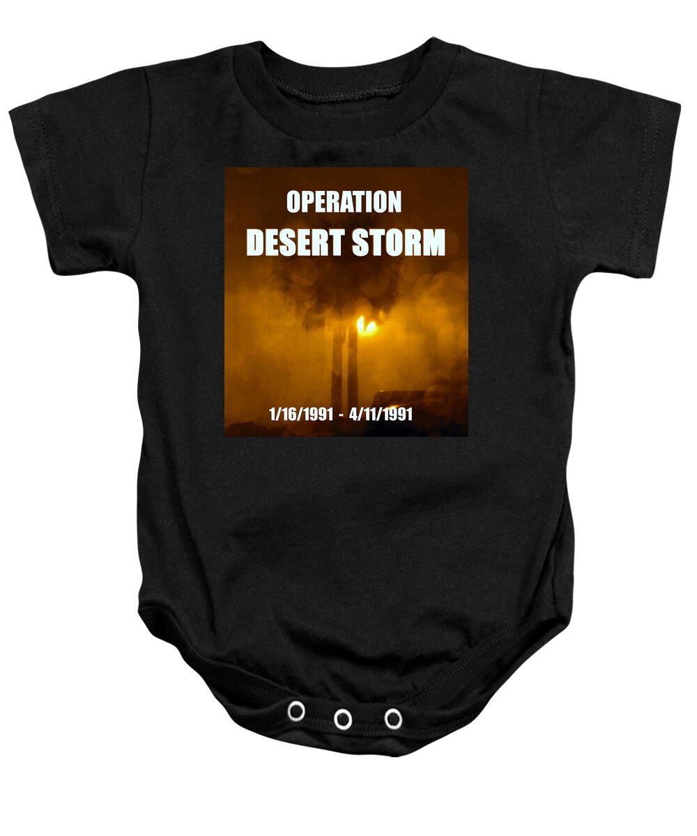Poster Baby Onesie featuring the photograph Operation Desert Storm by David Lee Thompson