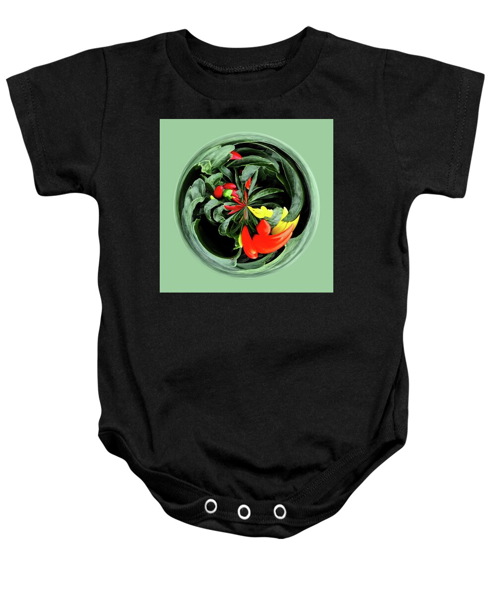 Orb Baby Onesie featuring the photograph Orb 9A by Pat Miller