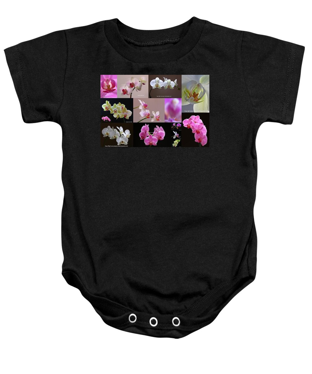 Orchid Baby Onesie featuring the photograph Orchid Fine Art Flower Photography by Juergen Roth