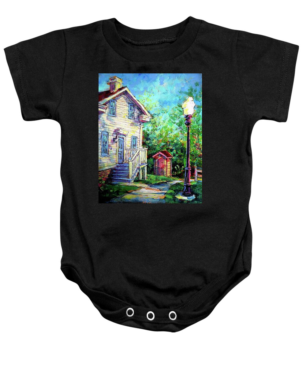 Painting Baby Onesie featuring the painting Outback by Les Leffingwell