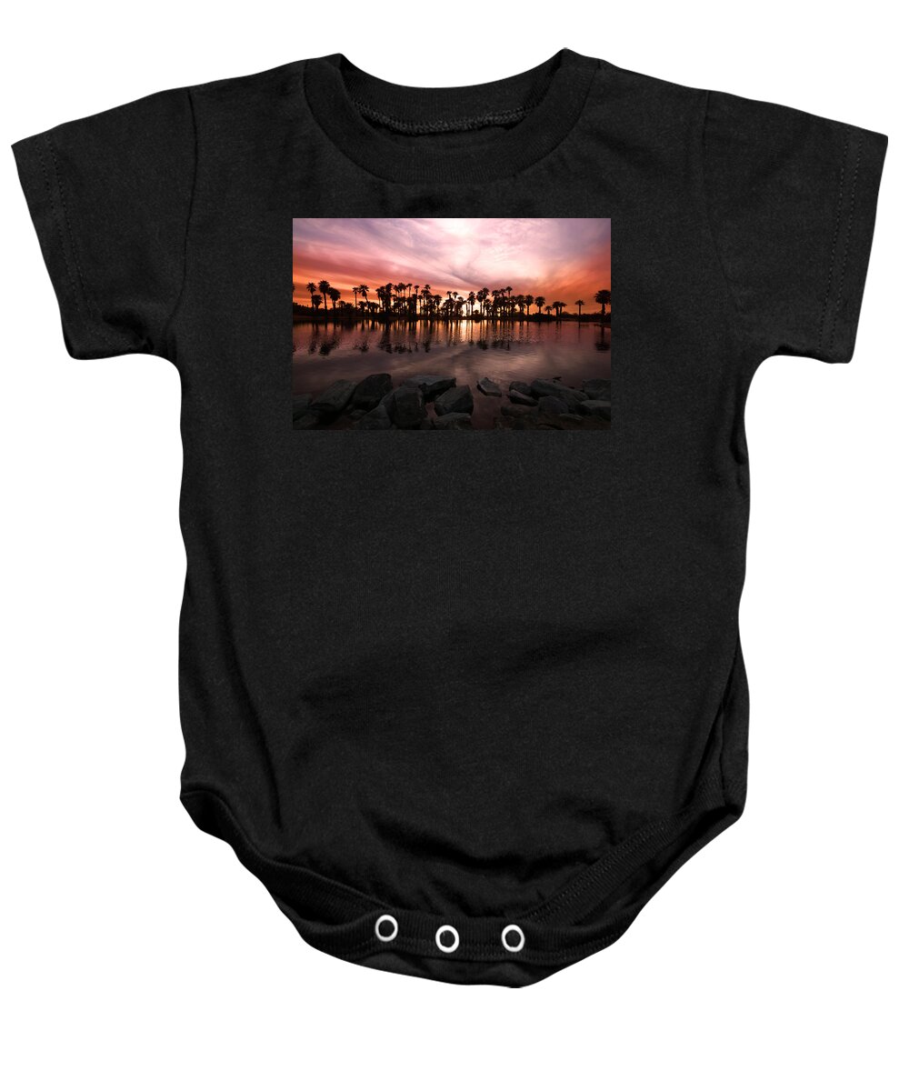Heidenreich Baby Onesie featuring the photograph Papago's Fire by American Landscapes