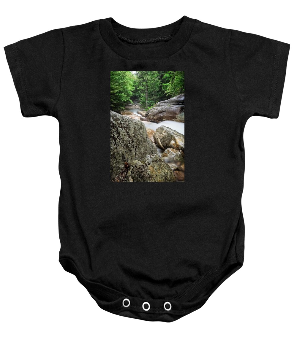 Photograph New Hampshire Baby Onesie featuring the photograph Pemi above Basin by Michael Hubley