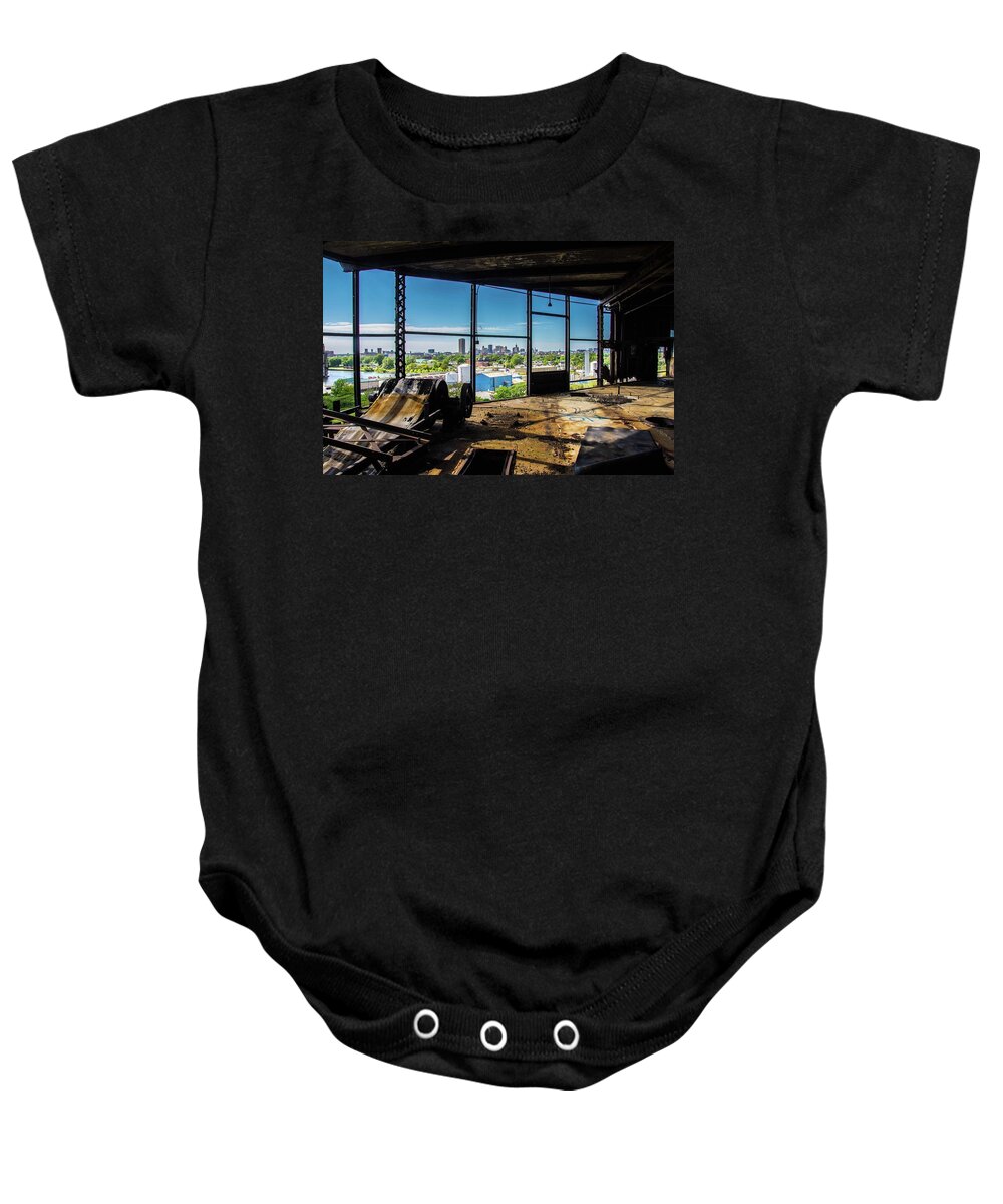  Baby Onesie featuring the photograph Penthouse in Buffalo by Colin Collins