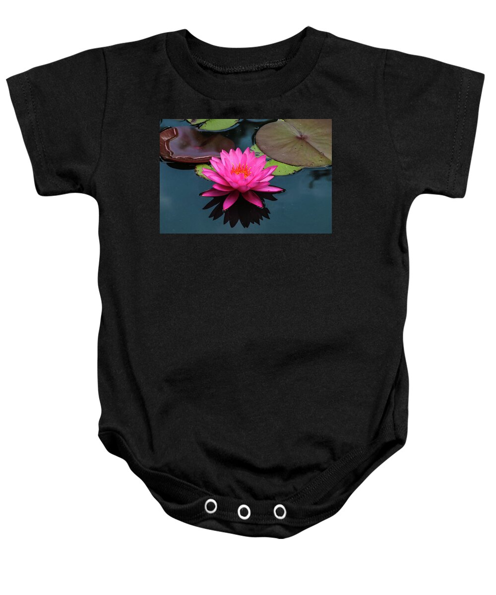 Flower Baby Onesie featuring the photograph Pink Beauty by Tom and Pat Cory