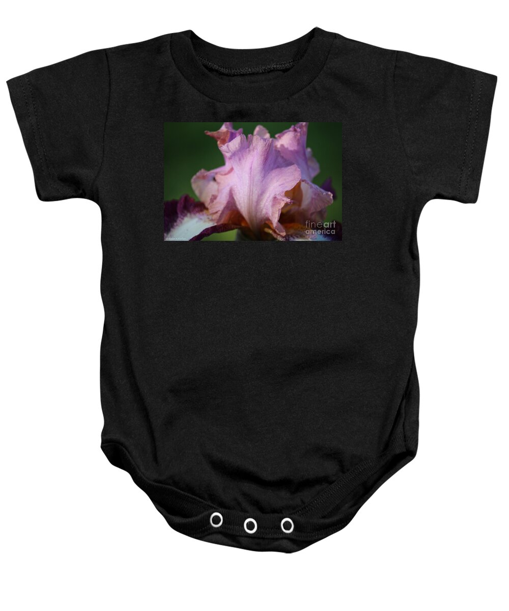 Flower Baby Onesie featuring the photograph Pink Sparkles by Susan Herber
