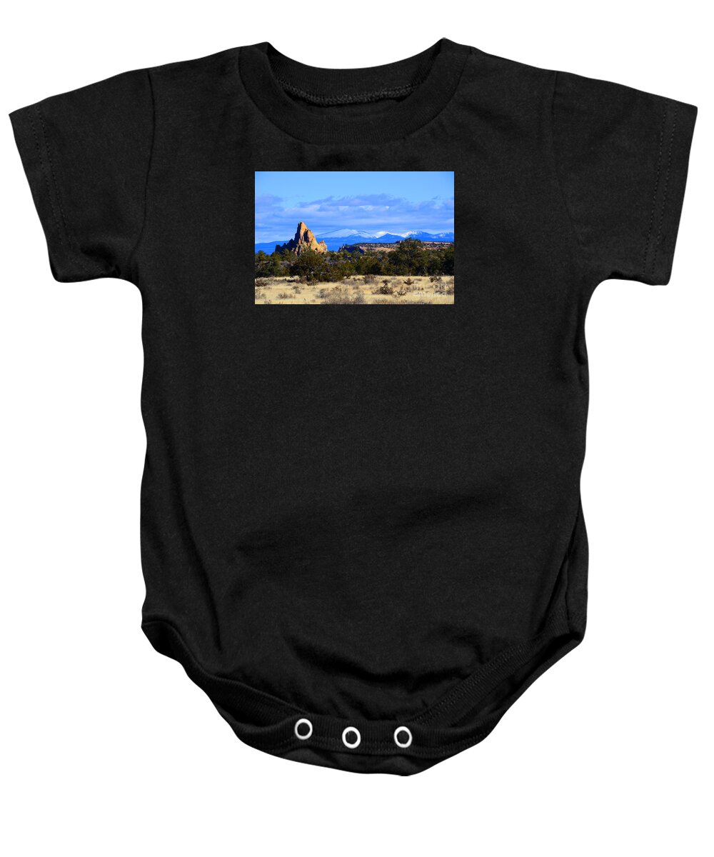 Southwest Landscape Baby Onesie featuring the photograph Point with a view by Robert WK Clark