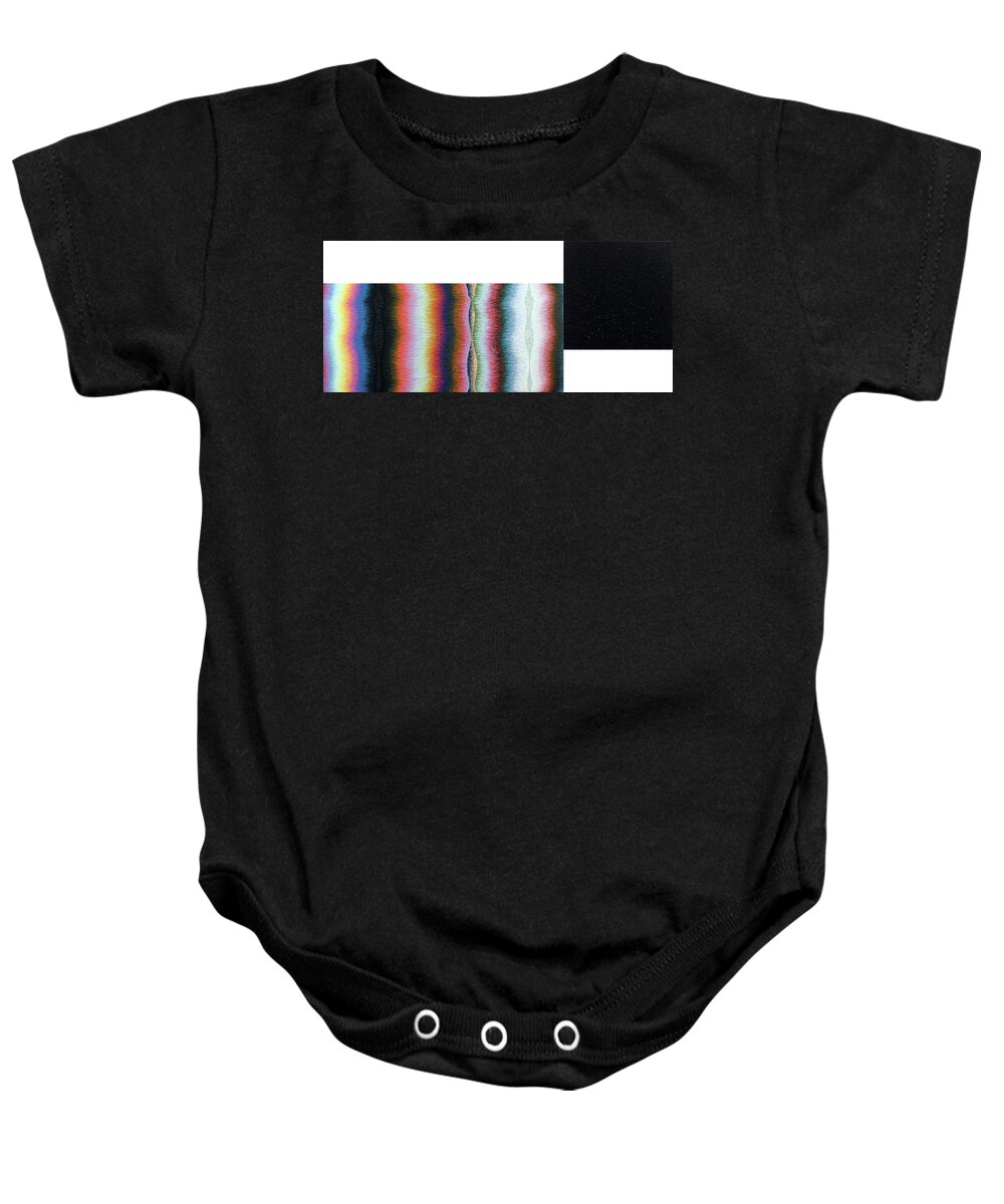 Color Baby Onesie featuring the painting Poles Number Four by Stephen Mauldin