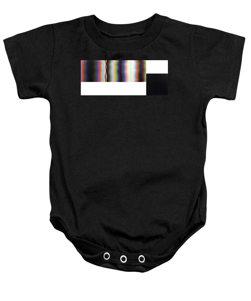 Color Baby Onesie featuring the painting Poles Number Seven by Stephen Mauldin