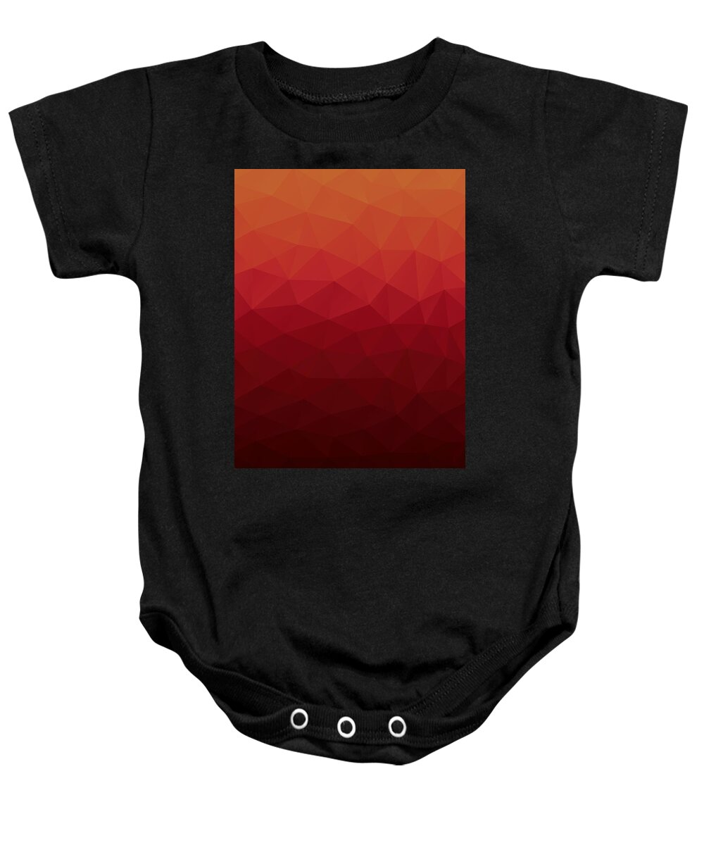 Abstract Baby Onesie featuring the digital art Polygon by Mike Taylor