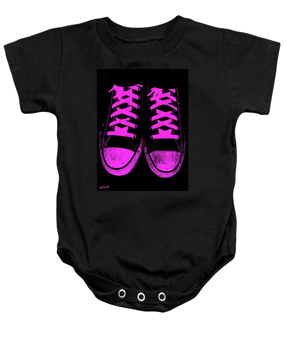 Pretty In Pink Baby Onesie featuring the photograph Pretty In Pink by Edward Smith
