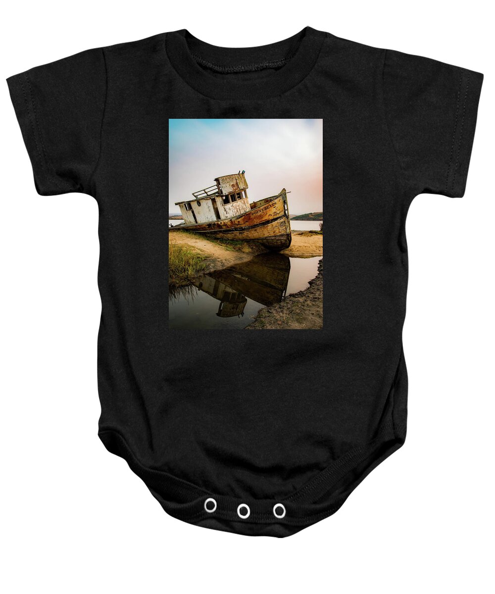  Baby Onesie featuring the photograph Pt. Reyes Shipwreck 1 by Wendy Carrington