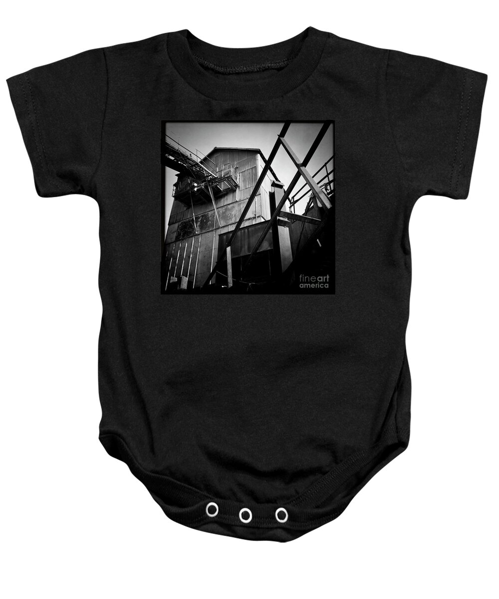 Quarry Baby Onesie featuring the photograph Quarry Tower by Kevyn Bashore