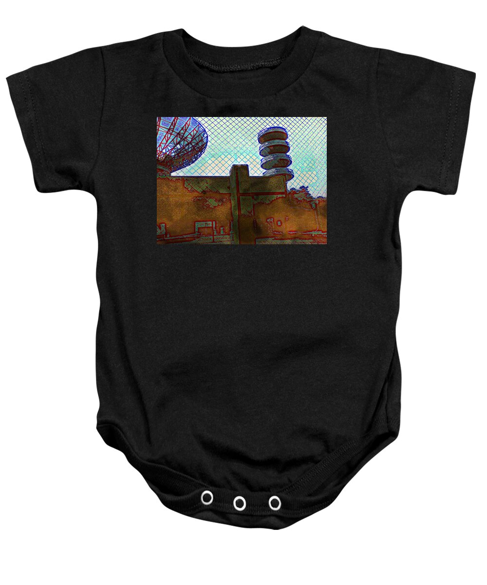 Radar Baby Onesie featuring the photograph Ready For Transmission by Andy Rhodes
