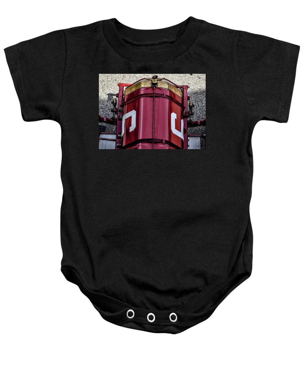 Indy 500 Baby Onesie featuring the photograph Red Hood by Josh Williams