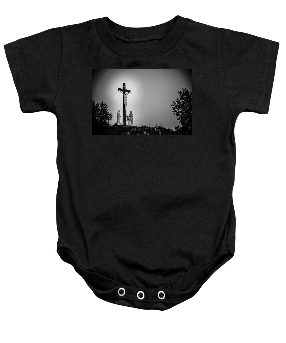 The Cross Baby Onesie featuring the photograph Remembering... by The Flying Photographer