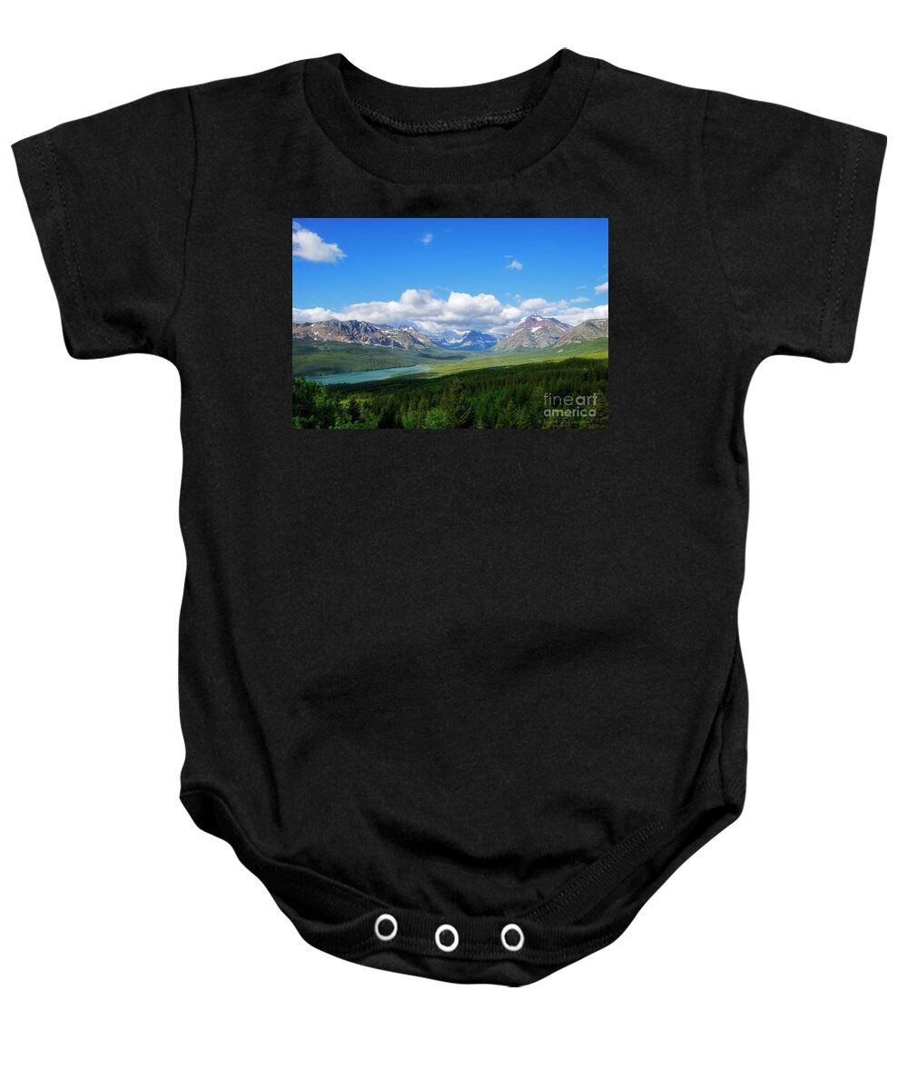 Mountains Baby Onesie featuring the photograph Rocky Mountains near Waterton Canada by David Arment