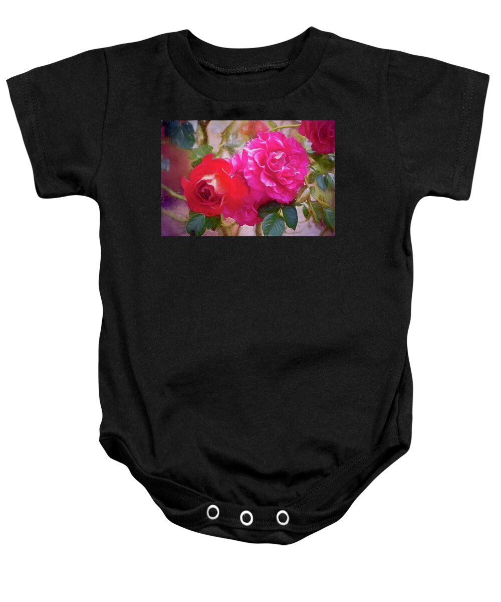 Floral Baby Onesie featuring the photograph Rose 373 by Pamela Cooper