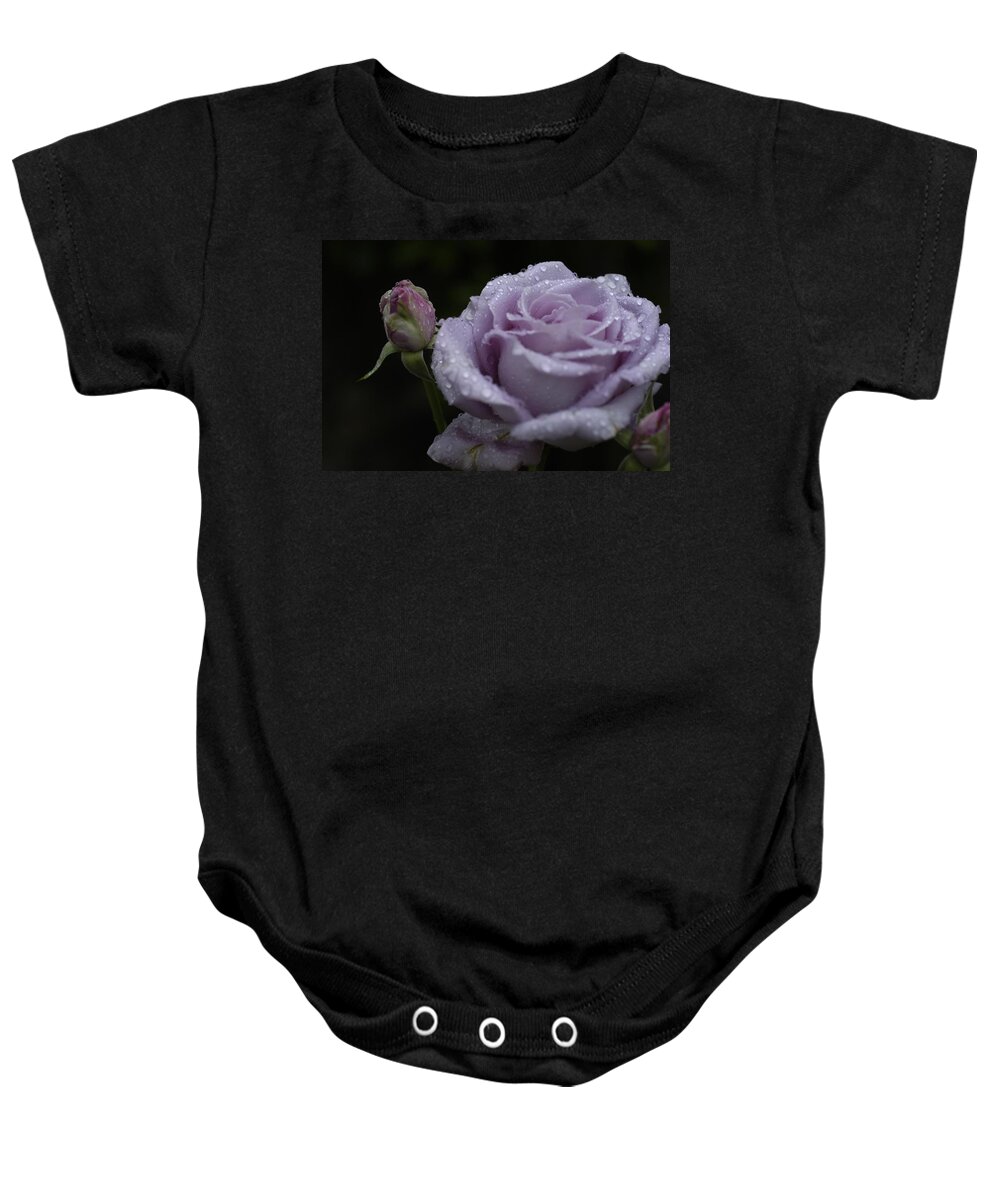 Rosebud Baby Onesie featuring the photograph Rosebud by DArcy Evans