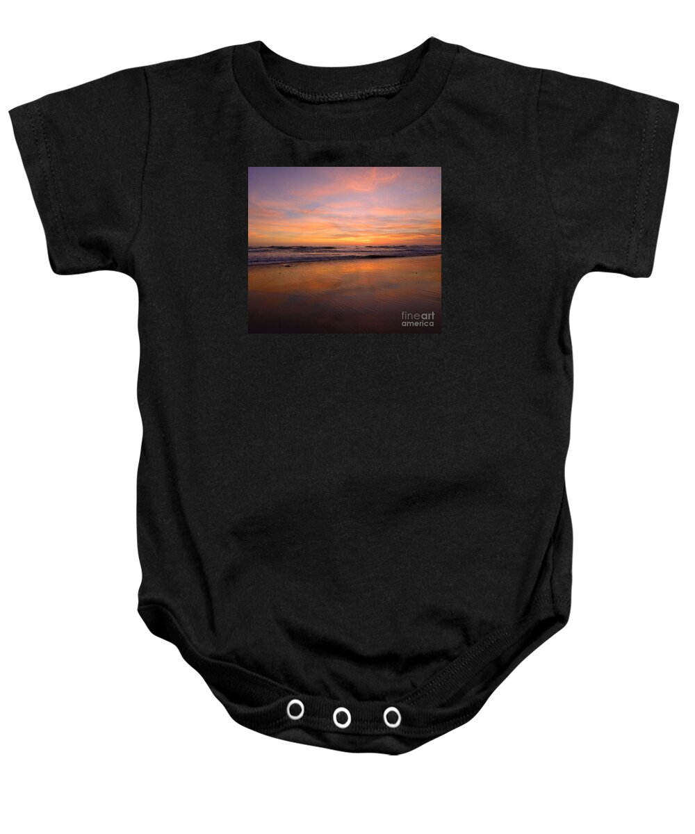 Encinitas Baby Onesie featuring the photograph Superglow Cardiff By The Sea by John F Tsumas