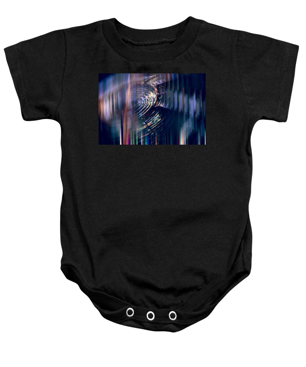 Evie Baby Onesie featuring the photograph Sapphire Fresnel by Evie Carrier