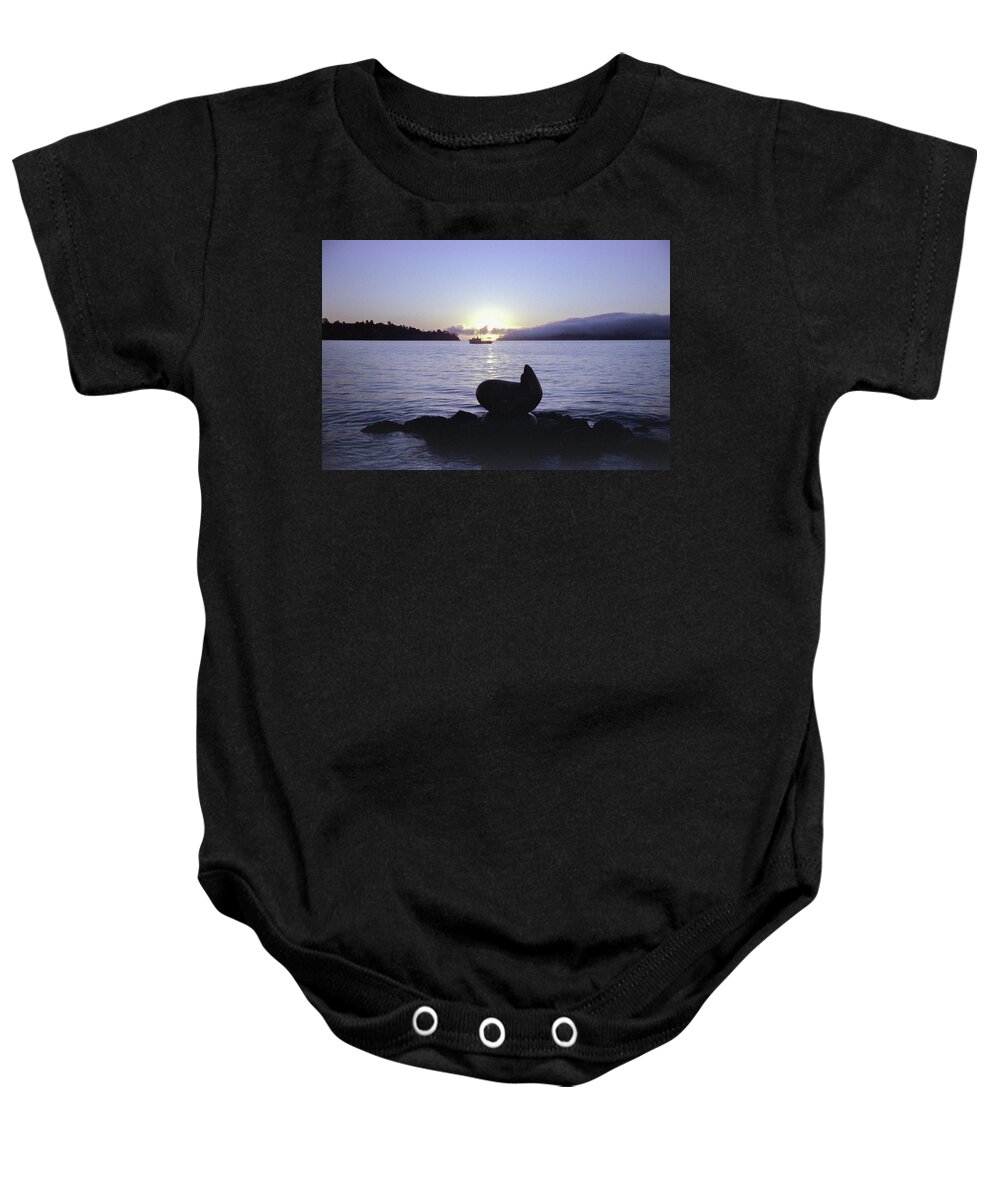 Frank Dimarco Baby Onesie featuring the photograph Sausalito Morning by Frank DiMarco
