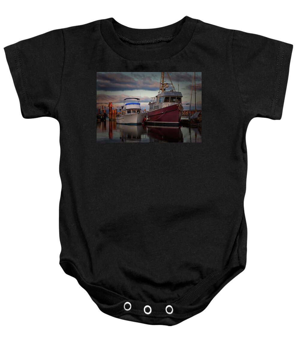Fishing Boat Baby Onesie featuring the photograph Sea Rake by Randy Hall
