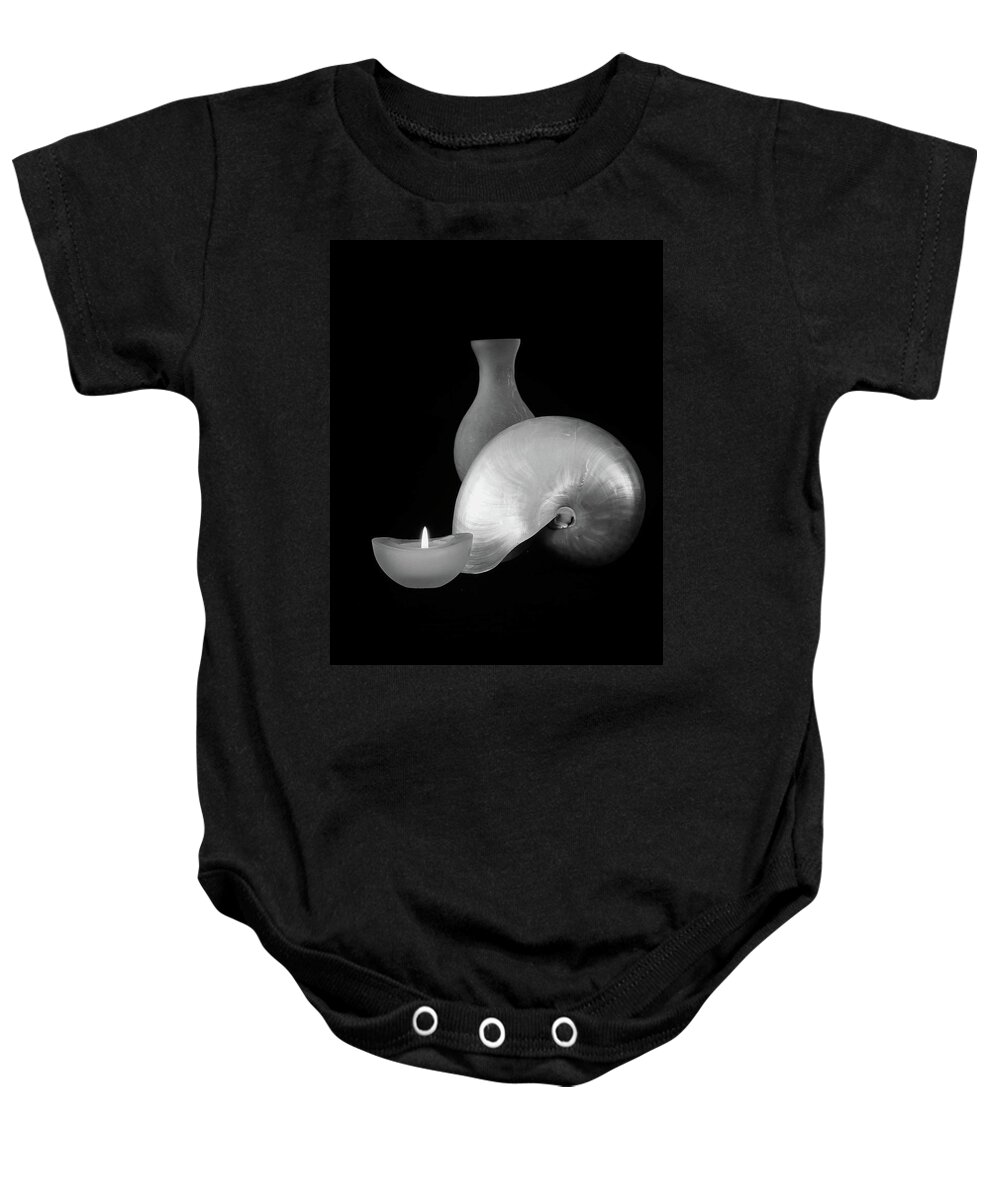 Shell Baby Onesie featuring the photograph Serenity by Elf EVANS