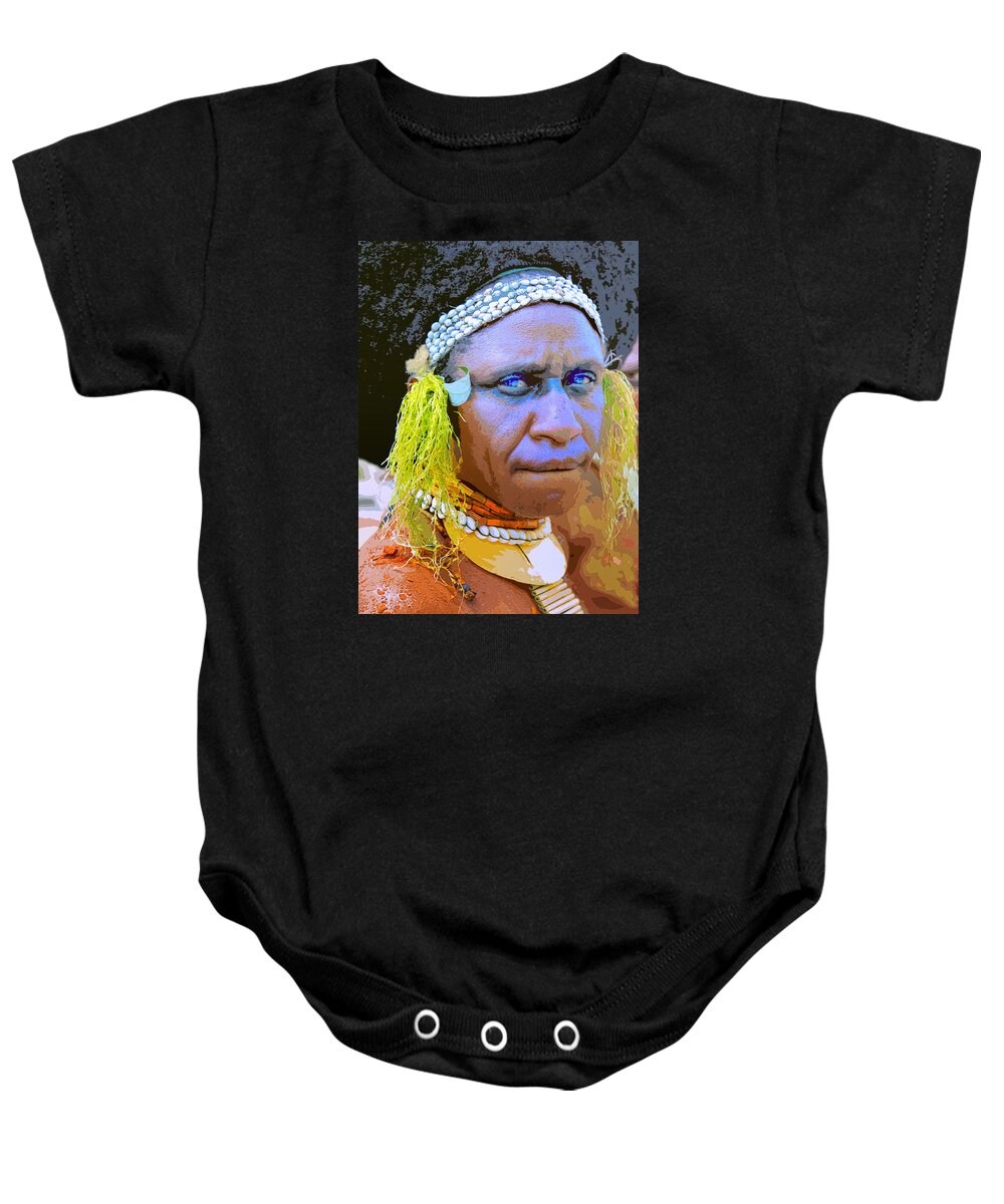 Shaman Baby Onesie featuring the photograph Shaman 1 by Dominic Piperata