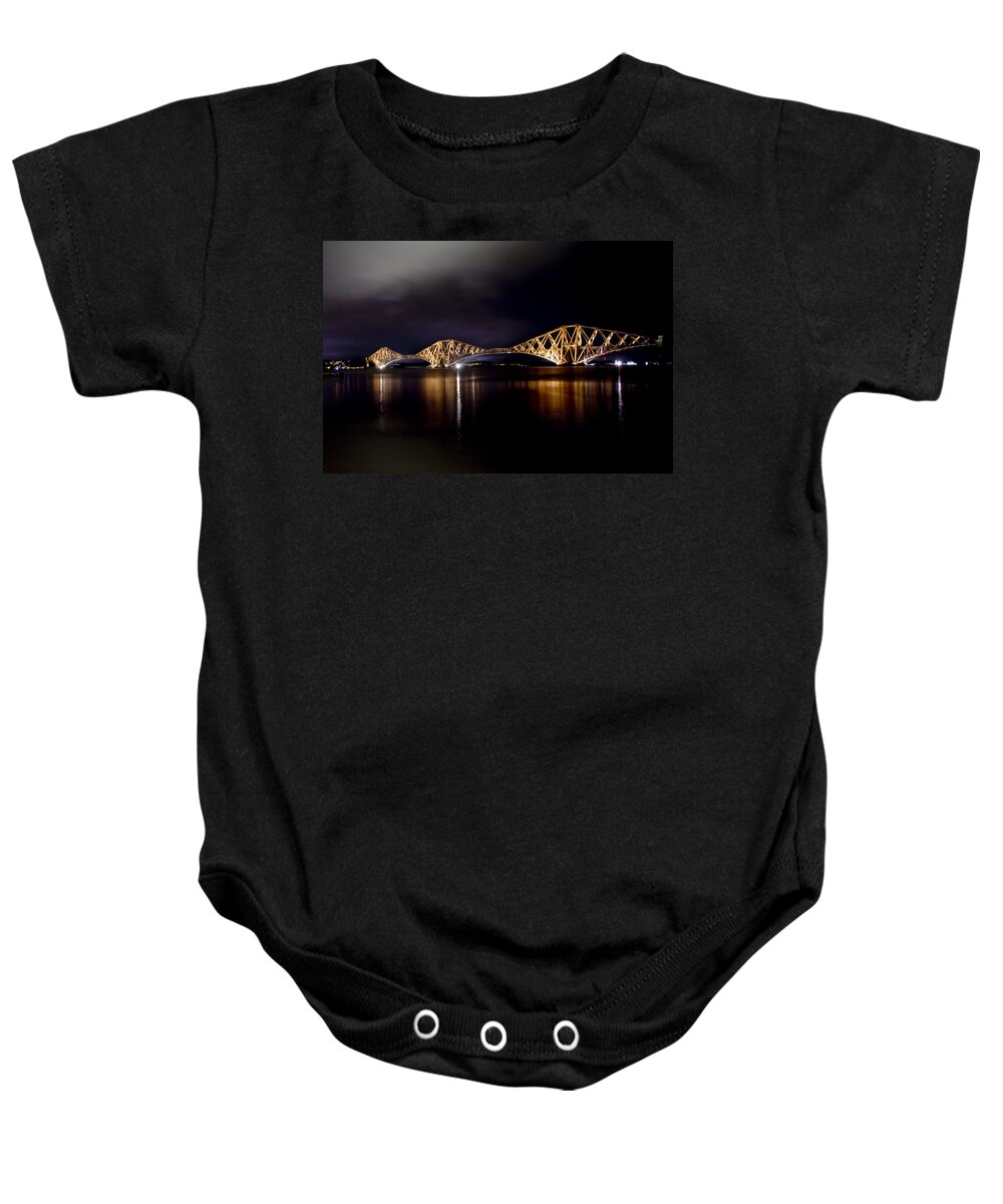 Light Baby Onesie featuring the photograph Silent lights of the magic night. by Elena Perelman