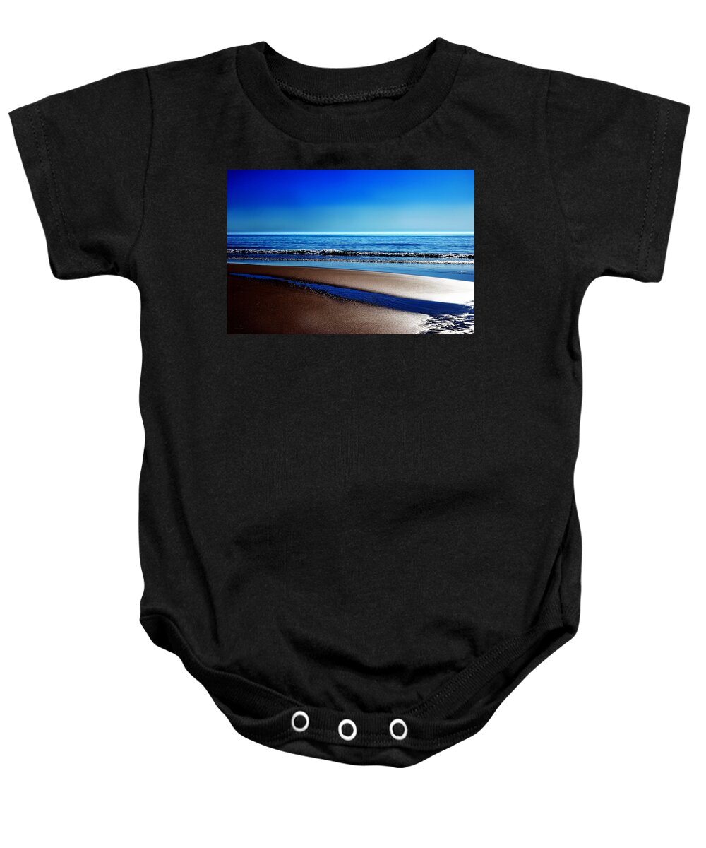 Sylt Baby Onesie featuring the photograph Silent Sylt by Hannes Cmarits