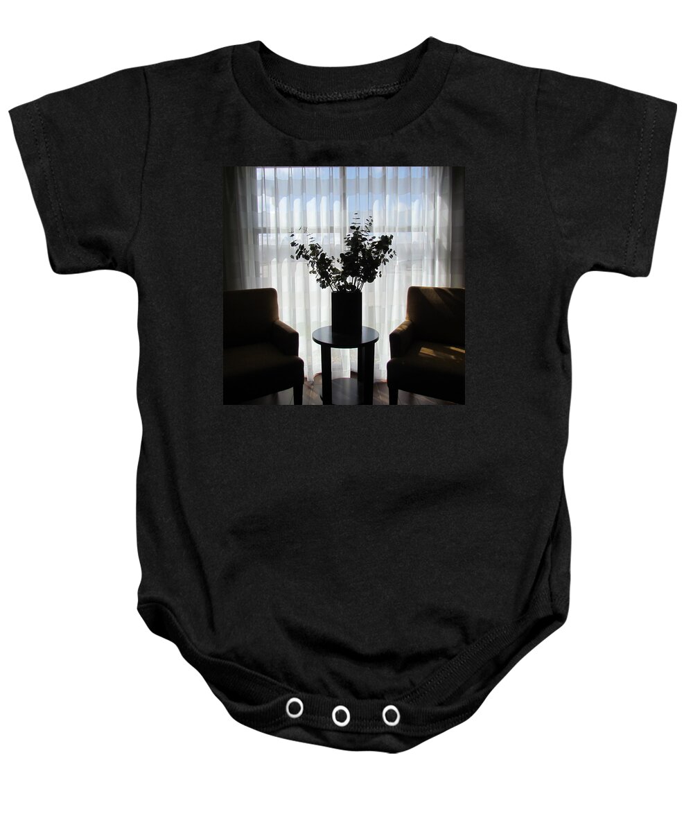 Photograph Baby Onesie featuring the photograph Silhouette Nook by Delynn Addams