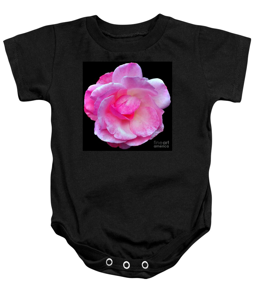 Rose Baby Onesie featuring the photograph Simply And Pink by Jasna Dragun