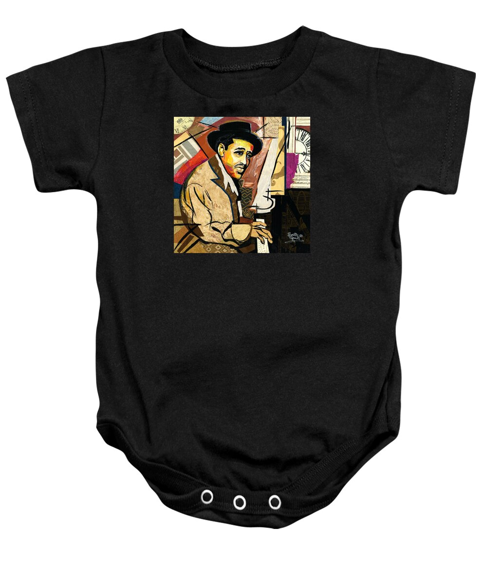 Everett Spruill Baby Onesie featuring the painting Sir Duke Ellington by Everett Spruill