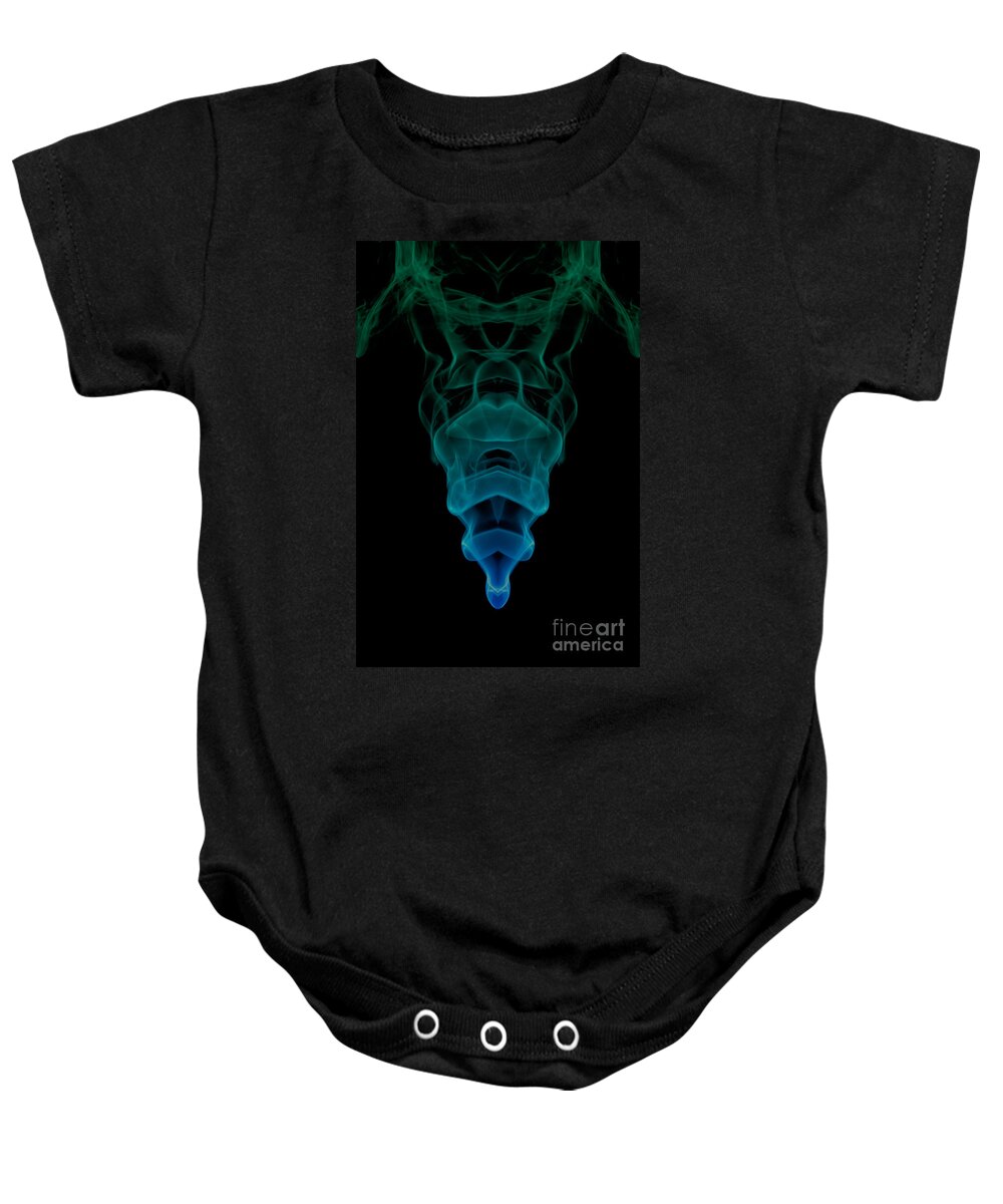Abstract Baby Onesie featuring the photograph smoke XIX ex-ma2 by Joerg Lingnau