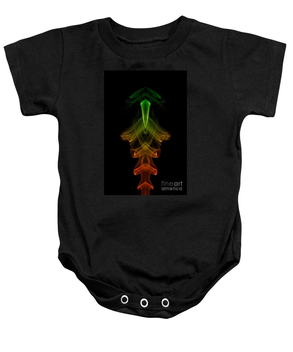 Abstract Baby Onesie featuring the photograph smoke XXII ma2 by Joerg Lingnau