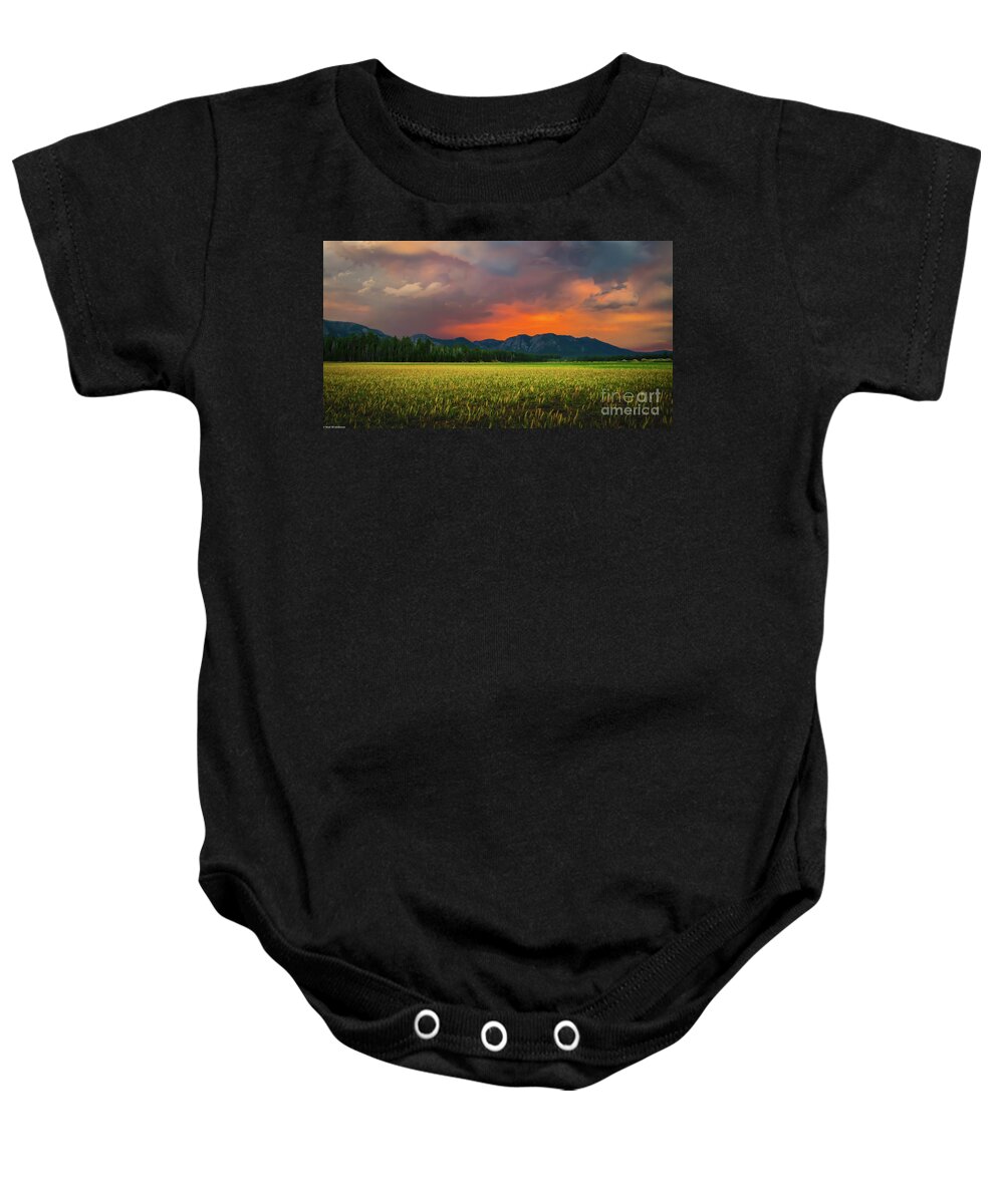 Smoky Thunder Baby Onesie featuring the photograph Smoky Thunder by Mitch Shindelbower