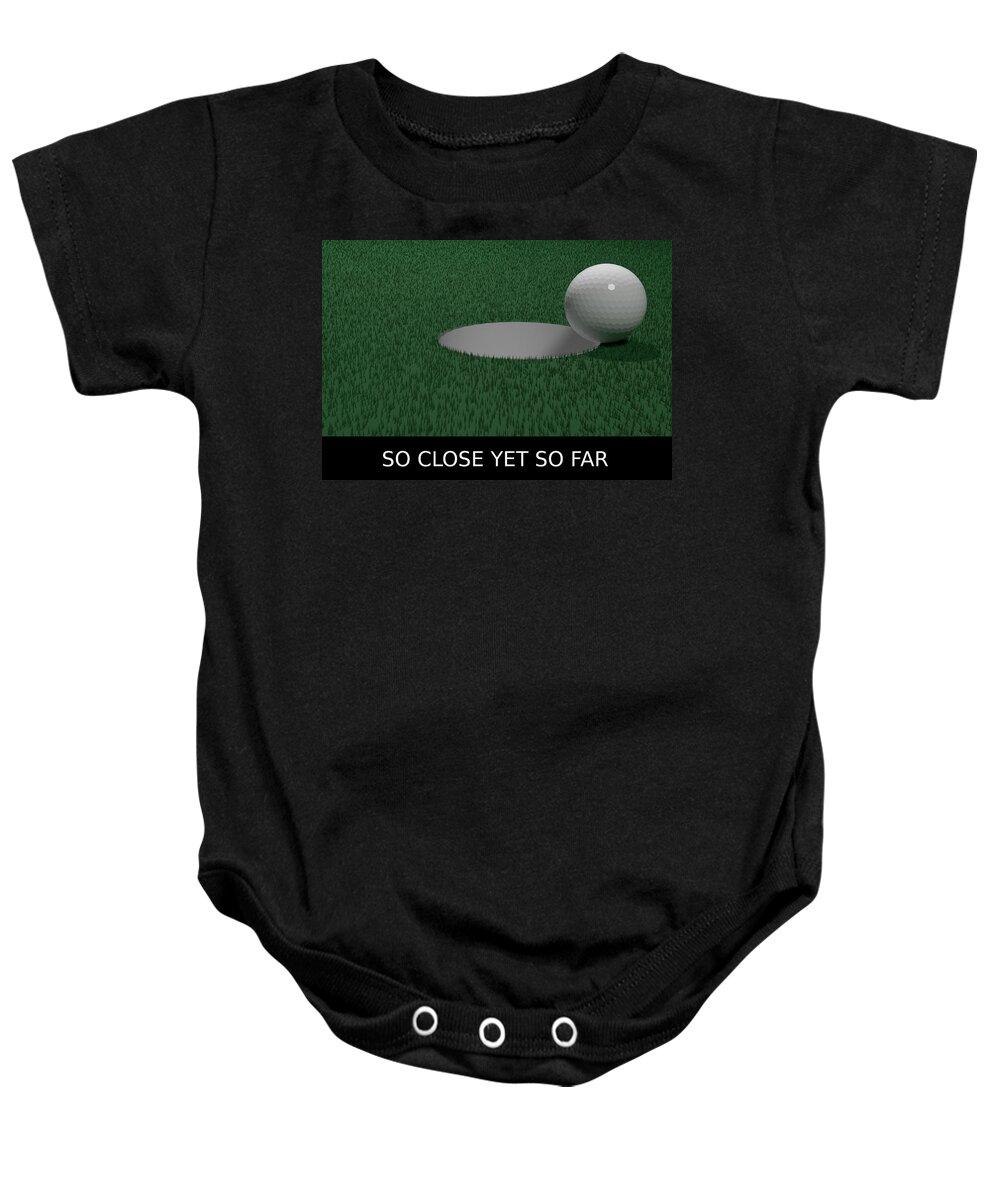 James Smullins Baby Onesie featuring the digital art So close yet so far 2 by James Smullins