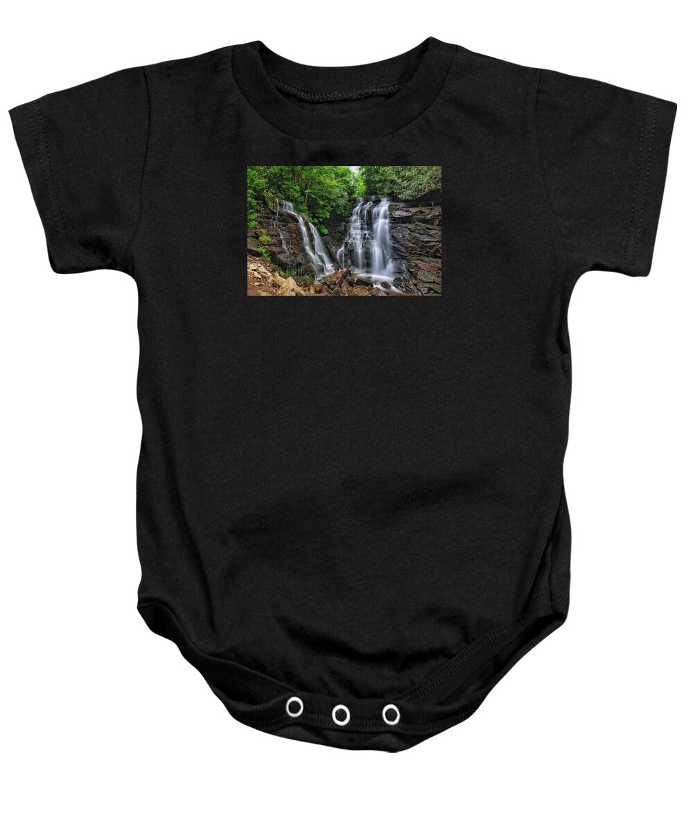 Soco Falls Baby Onesie featuring the photograph Soco Falls by Chris Berrier