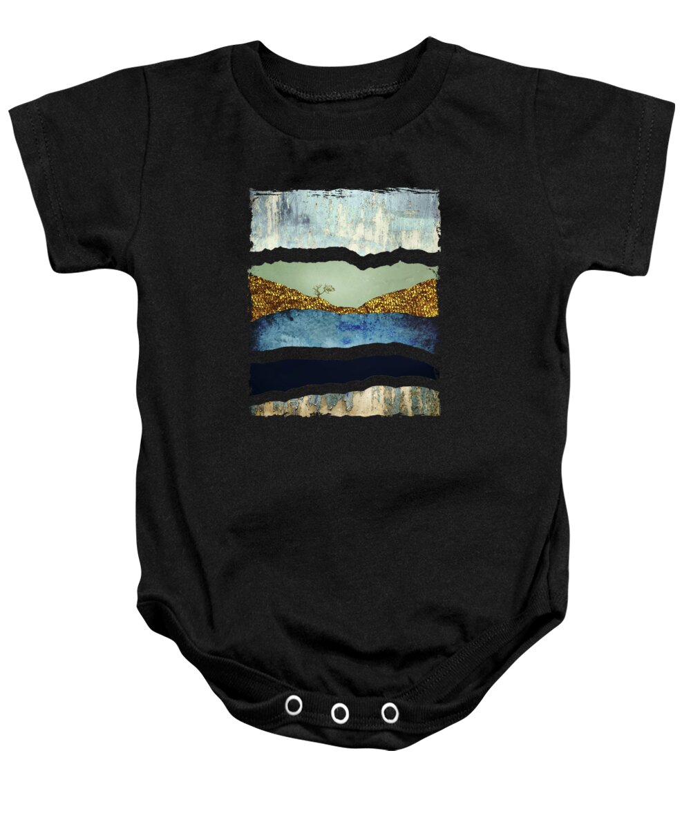 Tree Baby Onesie featuring the digital art Solitary by Katherine Smit