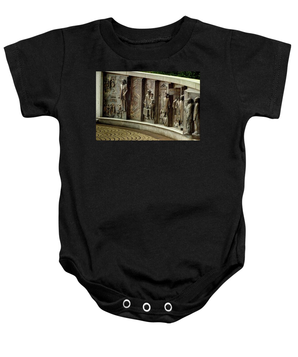 Monument Baby Onesie featuring the photograph South Carolina African-American History Momument by Mike Eingle