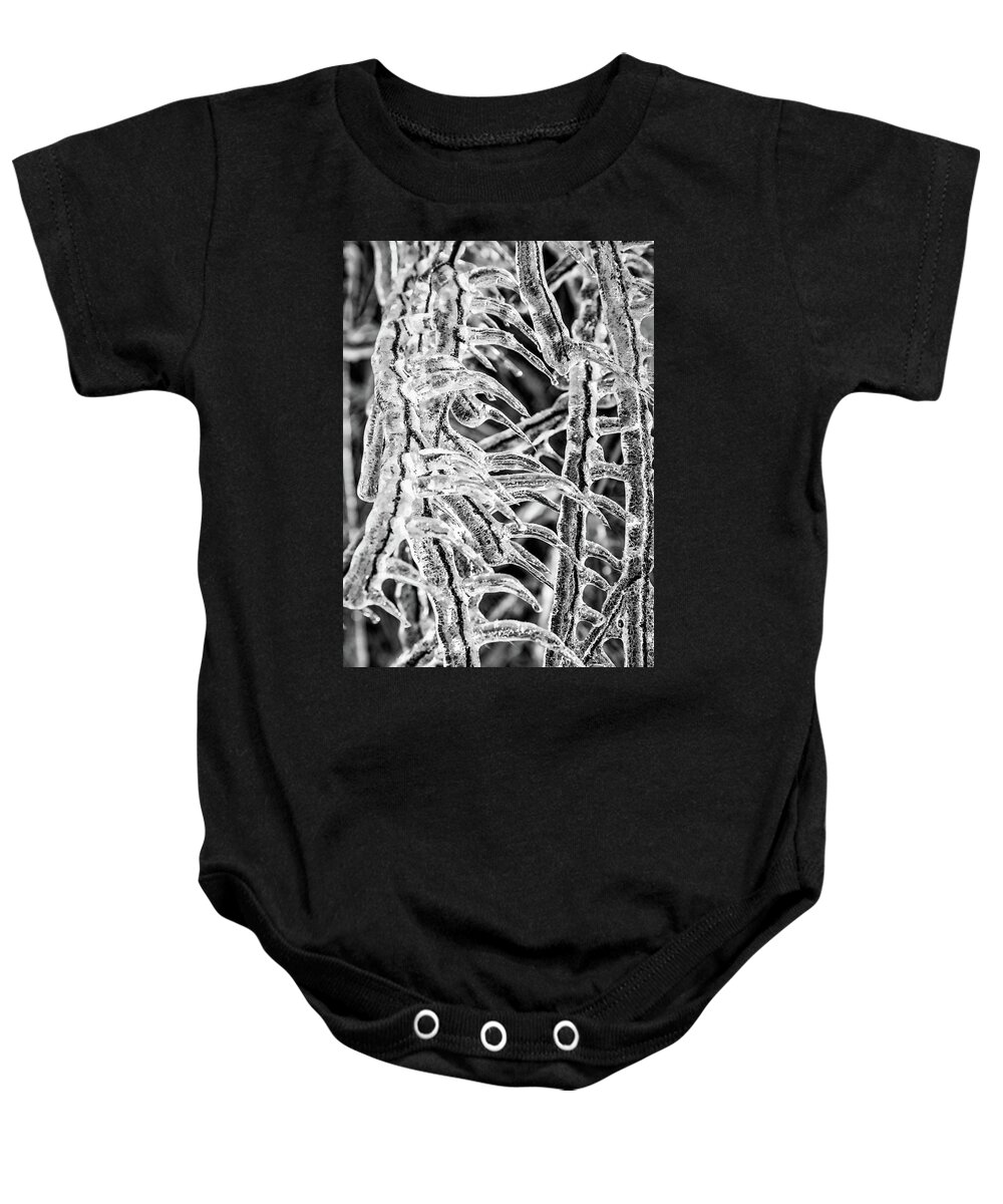 Ice Baby Onesie featuring the photograph Spiked by Monte Arnold