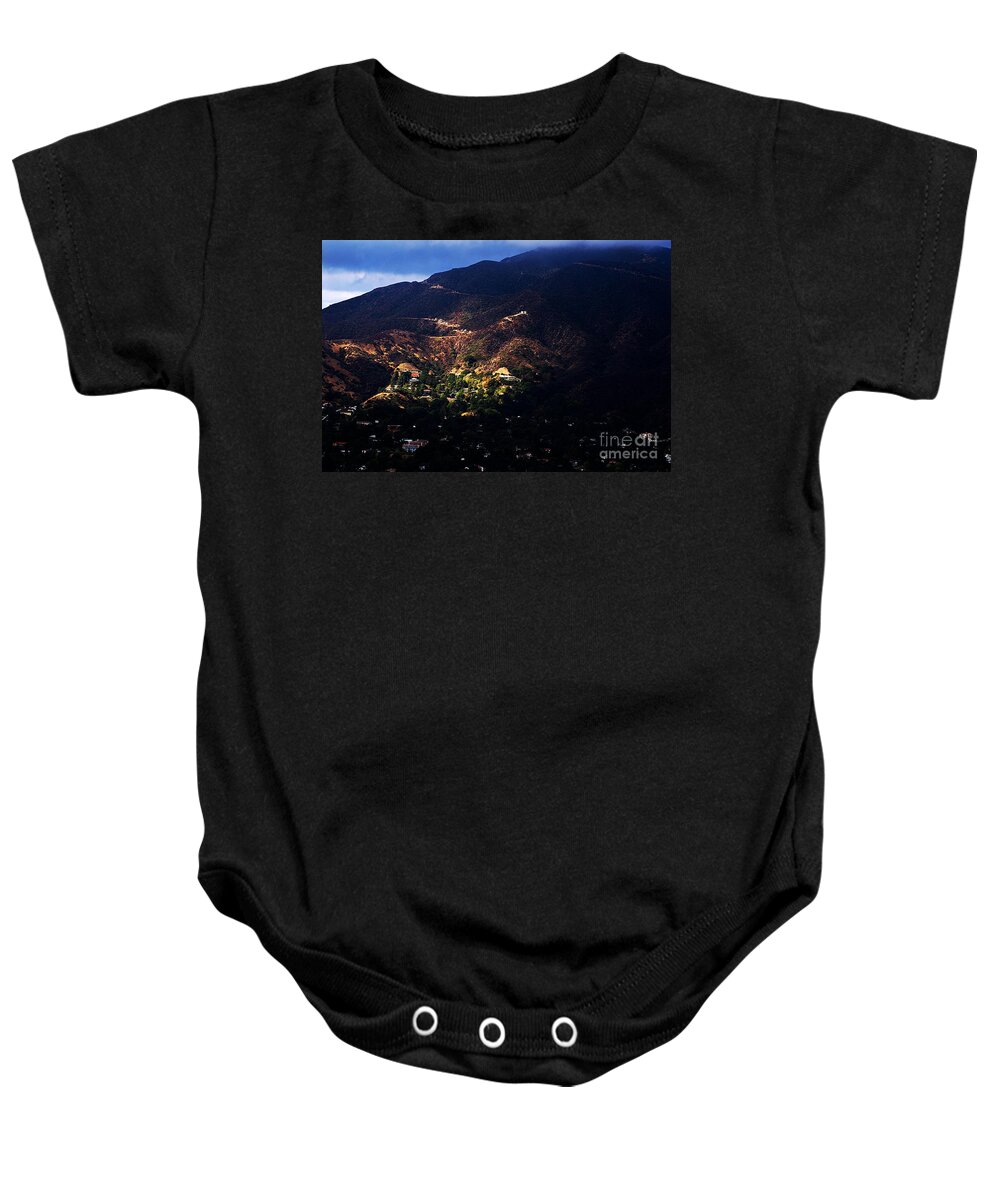 Clay Baby Onesie featuring the photograph Spotlight From The Heavens by Clayton Bruster