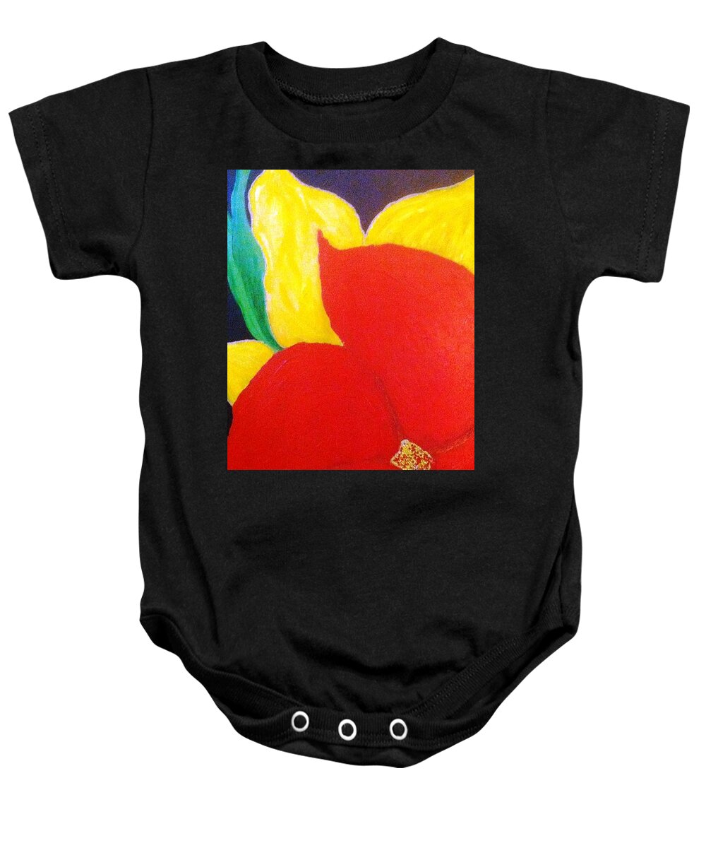  Baby Onesie featuring the painting Spring 2 by Lilliana Didovic